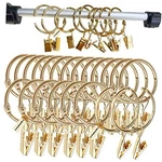 Lsgoodcare 30PCS Openable Curtain Clips With Rings 2INCH, Strong Metal Gold New. Price: $27.50.