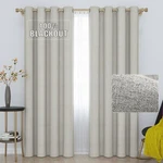 Grali-decor Linen Look Blackout Curtains 95 Inches Long, 100% Absolutely Blac... New. Price: $99.98.
