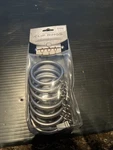 Cambridge Brushed Nickel Eyelet Clip Rings For Decorative Curtain Rod Set Of 7 New. Price: $7.99.