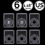 6 Pack 30MM Ring Slab Coin Snap Holders Us Walking Franklin Kennedy Half Dollar New. Price: $12.95.