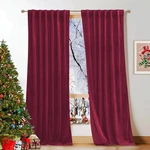 Kgorge Christmas Velvet Curtains 102 Inches Long Panels Set Decorative Room New. Price: $86.59.