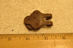 WW1 Military Steel 3 Rivet Two Hook Adjustment Buckle Removed From Sling Used. Price: $12.00.