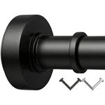 Bloomflower Black Shower Curtain ROD,43''-72'' Never Rust Adjustable Tension New. Price: $18.99.