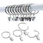 Kclongvs 40 Pack Openable Curtain Rings With Clips Metal Hangers , Drapery New. Price: $16.89.