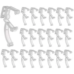 Blulu 20 Pcs Inch Clear Valance Clips Hidden Window One Size, Transparent New. Price: $14.76.