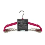 Simplify 6 Pack Velvet Hangers With Clips In Fuschia New. Price: $32.22.