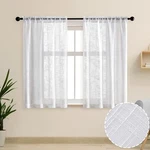 54 Inch Length Curtains Semi Sheer 2 Panel Set Rod Pocket Short For ... New. Price: $34.32.