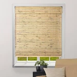 Arlo Blinds Sheer Bamboo Roman Shades With Valance - Petite Rustique, 46.5"W X New. Price: $120.39.