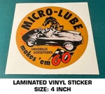 Micro-lube Unhobbles Horsepower Laminated Vinyl Decal Sticker Racing-ac Cobra Used. Price: $9.34.