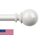 Kamanina White 32-120IN Adjustable 7/8IN Curtain Rod For Windows Drapery Long New. Price: $43.48.