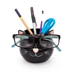 Luvberries Cat Glasses Holder Stand Vase - Black Ceramic Sungl New. Price: $19.99.