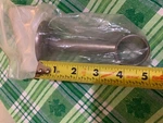 Modern Art Soft Silver Single Hole Curtain Mount Rod Bracket Nos New. Price: $14.49.