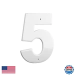 Montague Metal Products 10 Aluminum House Number 5 Outdoor Plaque Medium White New. Price: $24.91.