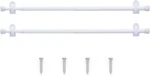 Jinchan French Door Ain Rods, No-drill Adjustable Bla New. Price: $36.38.
