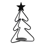 Wrought Iron Christmas Tree Votive Holder, Matte Black, 10" Indoor/outdoor New. Price: $44.95.