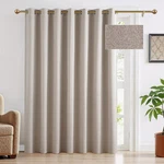 100% Blackout Linen Curtain For Sliding Glass Doors, Extra Wide Thermal Insulate New. Price: $24.68.