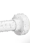Emlaoe Shower Curtain Rod Inches Never Rust , Stainless Steel White Open. Price: $14.99.