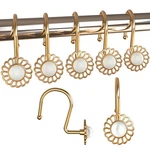 Lewondr Shower Curtain Hooks, Set Of 12 Heavy Duty Metal Decorative Cu... New. Price: $29.15.