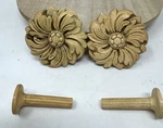 Vintage Kirsch Curtain Drapery Tieback Holders Rosette Shabby Used. Price: $14.99.