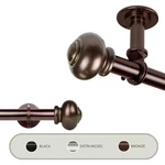 Rotunda Ceiling 160 - 240 In., Dia Single Curtain Rod/ Room Divider New. Price: $208.94.