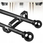 Curtain Set 30 To 60 Inch,double Rods For Windows With 2PC... New. Price: $31.79.