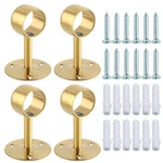 Alise Gold Curtain Rod Bracket 1-1/2INCH Dia,closet Holders Wall M... New. Price: $32.56.