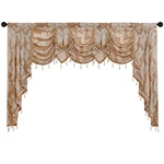 Napearl For Living Room-jacquard Swag Valances Windows, Beaded Wa... New. Price: $106.09.