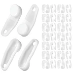 Pangda 50 Pieces Curtain Track Glider Hooks White Plastic Rod New. Price: $7.99.