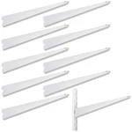 10 Pack Adjustable Shelf Brackets For Double Track System Closet Organization... New. Price: $56.70.