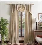 Martha Stewart Naples Chenille Solid Window Curtain Valance, Natural Sz 72X28 New. Price: $29.99.