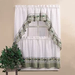 Chf & You Cottage Ivy Country Curtain Tier And Swag Set, Multi, 56-INCH X 36-... New. Price: $23.72.