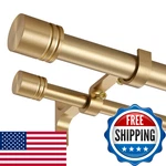 Vimayta Double Curtain Rods 36-72 Inches For Windows 1 Diameter Adjustable New. Price: $75.35.