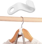 40 Pcs Clothes Hanger Connector Hooks,closet Space Saversand Organizer White New. Price: $14.19.
