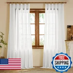 Lcoomzen Pinch Pleated White Sheer Curtains 80 Inches Long Light Filterring New. Price: $47.16.