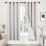 Deconovo 100 Blackout Linen Textured Curtains Thermal Insulated Energy-saving New. Price: $49.75.