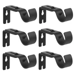 Heavy Duty Adjustable Curtain Brackets Holders For 1 Inch Rod, Black Colo... New. Price: $23.84.