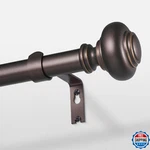 Long Bronze Curtain Rods For Windows 72 To 144 Inch, Decorative Heavy Duty Singl New. Price: $50.89.