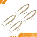4PACK 23" Curtain Tiebacks Braid Drapery Holdback Holder With Hook Taupe New. Price: $16.40.