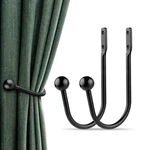 Holdbacks, 2PCS Curtains Holder Wall Mounted Drapery Tiebacks Retro W... New. Price: $17.09.