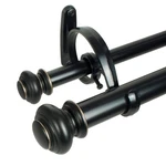 Decopolitan Urn Telescoping Double Drapery Rod Set, 36-72", Antique Bronze New. Price: $38.92.