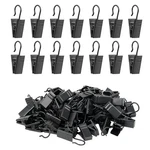 Manysky Curtain Clips Hooks, 100 Pack Stainless Iron 1.29 Inches, Black New. Price: $21.99.