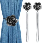 Lewondr Drapery Holders, Vintage Resin Flower Curtain Ties With Rope ... New. Price: $23.58.