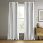 Hpd Velvet Thermal Blackout Curtain Panel 50X84 White Room Darkening Drapes New. Price: $72.59.