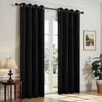 Joydeco Blackout Curtains For Bedroom,black 52"W X 84"L (pack Of 2), New. Price: $36.24.