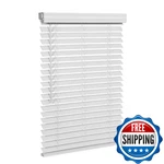 Smonter 2 Slat Faux Wood Blinds Crown Valance- Cordless Horizontal Room New. Price: $102.39.