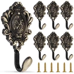 6 Pack Vintage Curtain Tiebacks Hooks Cast Iron Wall Decorative Coat Ro... New. Price: $22.86.