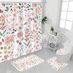 4 Pcs Pink Watercolor Floral Shower Sets, With F... New. Price: $22.81.
