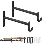 Shelf With Rod Holder 2 Pack Heavy Duty Closet Brackets 10 Inch New. Price: $27.40.