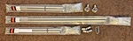 Bay Window Single Curtain Rod Satin Nickel With Connectors And Finials New. Price: $150.00.