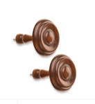 Cambria Wood Spindle Holdback For Window Treatments Set Of 2 Medium Brown New. Price: $24.95.